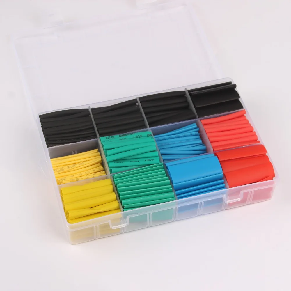 560Pcs Φ1.0-13 mm 2:1 Heat-shrink Tubing Heat Shrink Heatshrink Tube Electrical Sleeving For DIY Home Car Auto