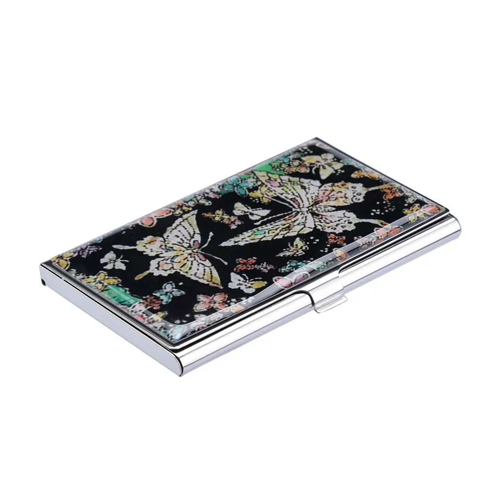 Чехол для карт из нержавеющей стали металлический держатель портативный кошелек