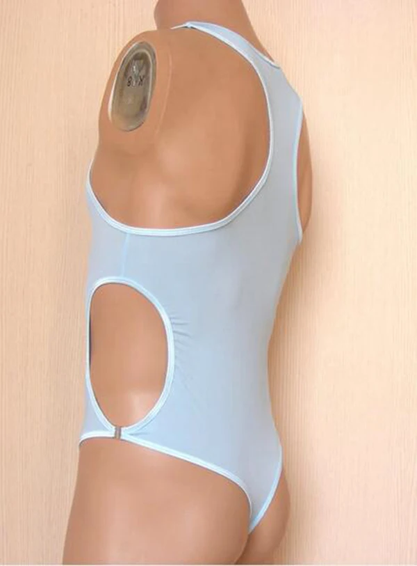 E664 sky blue Aismz мужской корсет ice Шелковый комбинезон для мужчин masculino с пряжкой цельное нижнее белье Корректирующее белье для мужчин комбинезон faja reductora hombre - Цвет: E664 sky blue