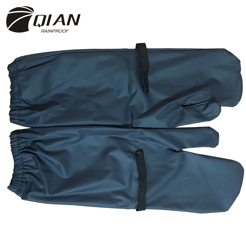 QIAN RAINPROOF New Long PU Waterproof Material Motorcycle Electric Bicycle Raincoat Accessories Windproof Rain Gloves Hot Sale