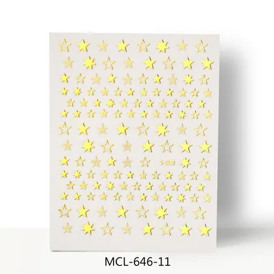 Мода MCL 1 лист лак для ногтей 3D наклейка для украшения ногтей Декор ногтей слайдер для ногтей Английский алфавит Снежинка Новинка - Цвет: 1 PCS - 11
