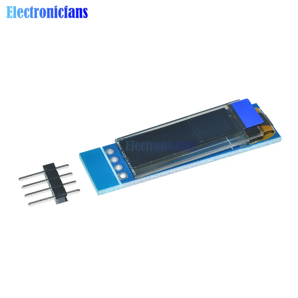 Модуль ЖК дисплея IIC I2C синий с органическим светодиодом 0 91 дюйма 12832 128x32 модуль