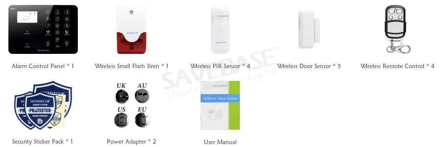 HOMSECUR 433 МГц 4G беспроводная домашняя охранная сигнализация 3g Охранная сигнализация GSM система сигнализации PIR датчик с датчиком температуры