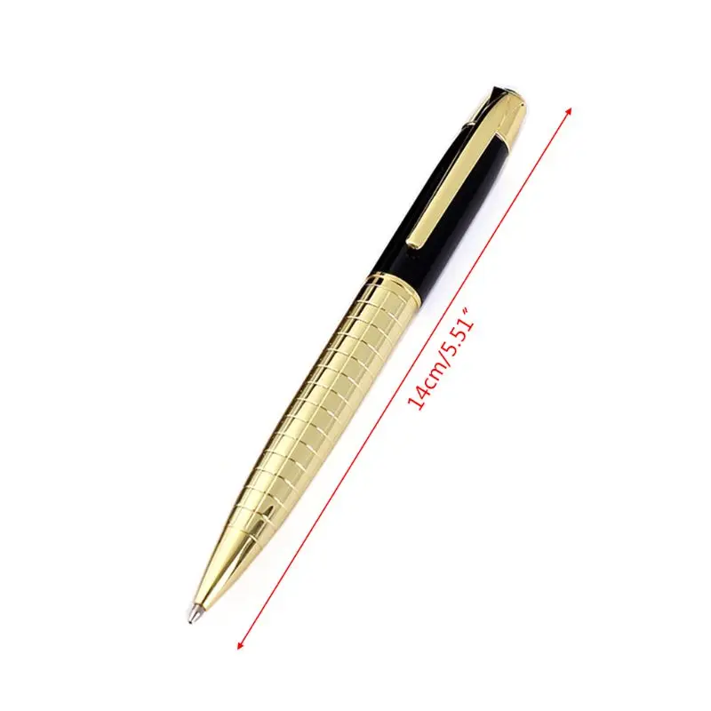 

Luxury Metal Engraved Twist Ballpoint Pen Business Signature Rollerball Business Office Supplies Stationery Writing Gift