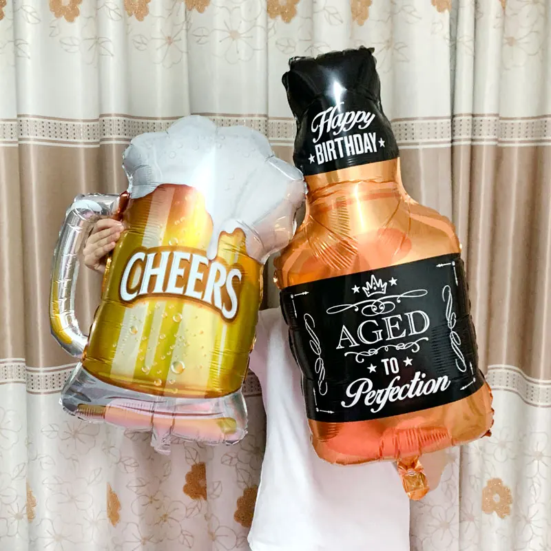 Birthday Mixed C Большой Гелиевый шар шампанского Кубок шары для свадьбы и дня рождения вечерние украшения взрослых детей баллоны Globos события вечерние принадлежности - Цвет: Birthday Mixed C