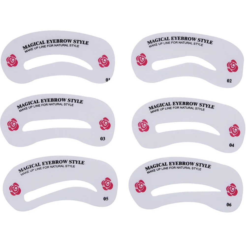 24 шт./компл. Pro трафарет для бровей многоразового использования набор глаз DIY