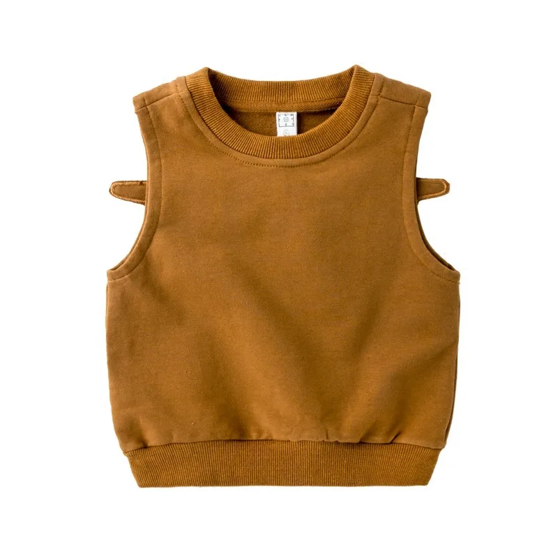 Осень 2019 новинка Детский Теплый жилет милый свитер без рукавов с 3D крыльями