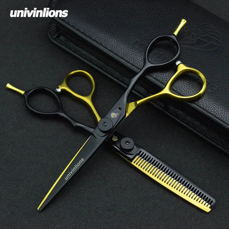 5 5/6 &quotзолотые ножницы univinlions для волос японская Парикмахерская Ножницы