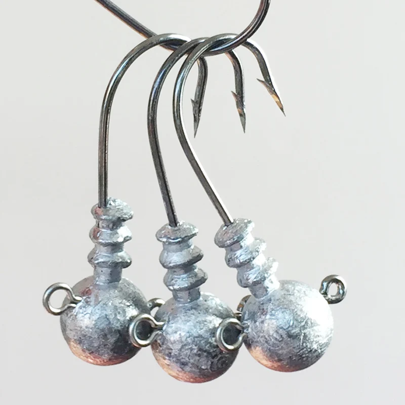 5 шт. 3.5g 5g 7g рыболовный крючок Jig head свинцовые крюк для мягкая блесна приманка в