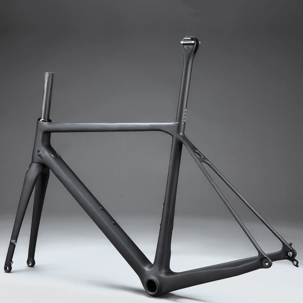 700C полный углеродный дисковый тормоз плоское крепление дорожный велосипед рама