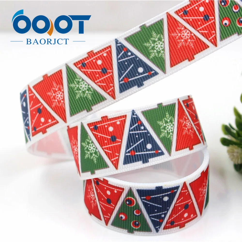 OOOT BAORJCT G-18529-307 22 мм 10 ярдов рождественские ленты термоперенос Печатный Гро-Гро