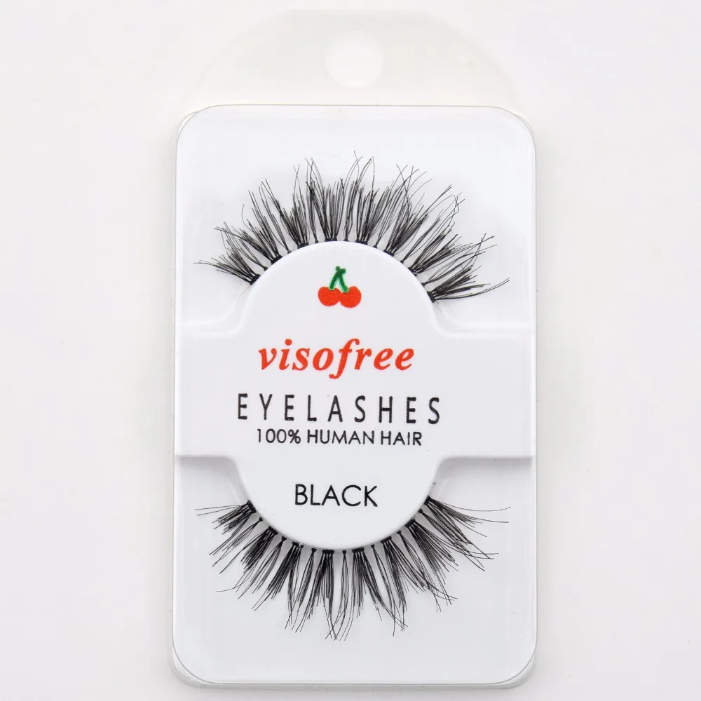 Ресницы Visofree 100% из человеческих волос ресницы высокого качества натуральный