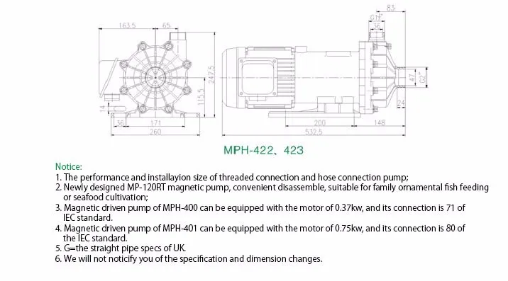 MP-10R Высокое качество магнит приводной насос кислота/щелочи упорный насос пластиковый насос для всасывания жидкостей без мелких частиц