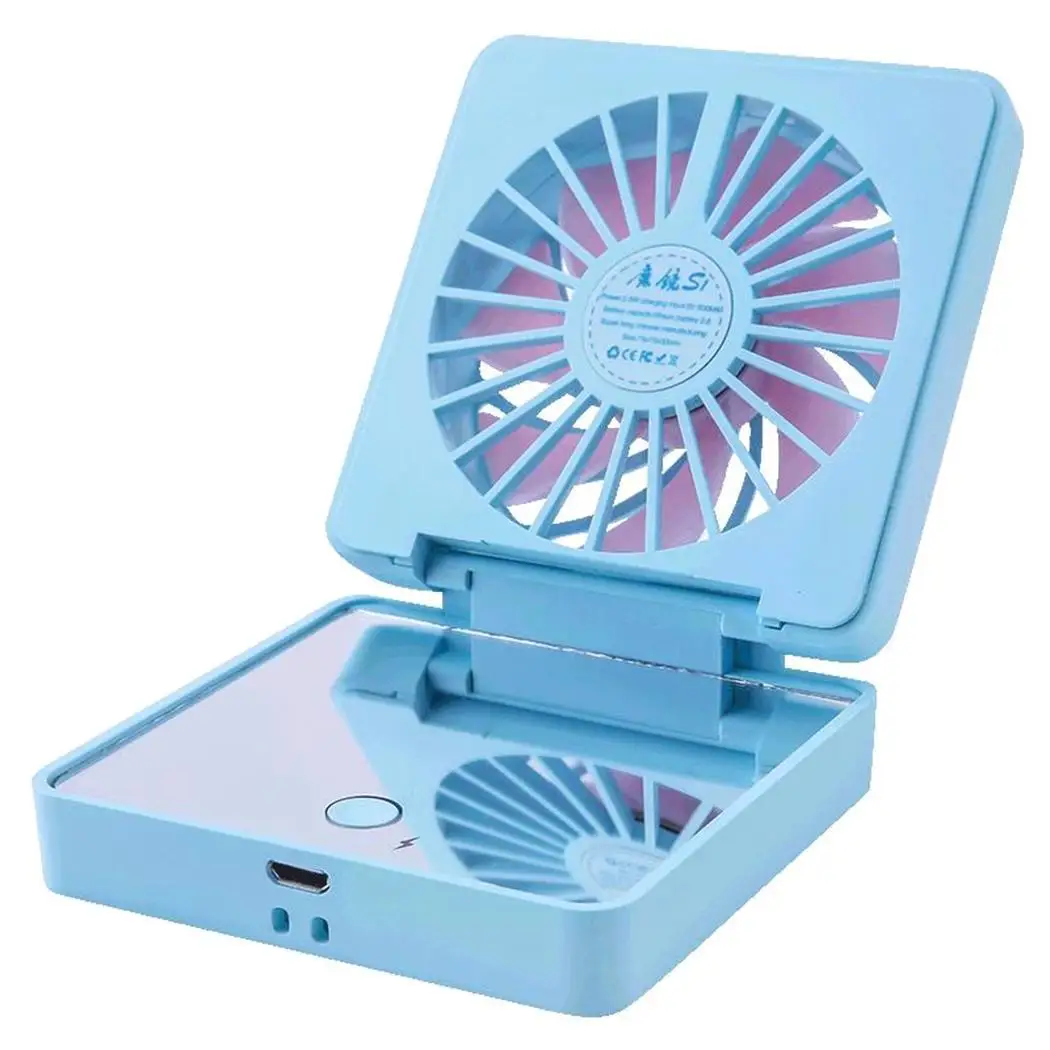 Портативный usb зарядка Макияж Зеркало Мини Ручной Настольный воздушный