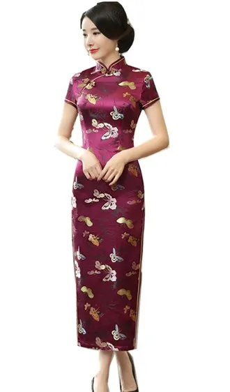 Новое поступление от Shanghai Story традиционное китайское платье длинное Ципао для