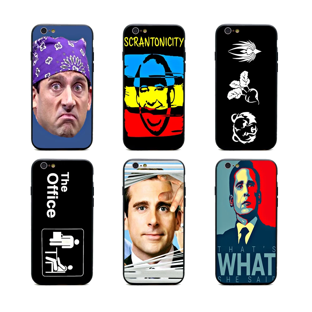 Tv the office cast meme Чехлы для телефона из термополиуретана + PC черные чехлы iPhone X 6 7 8 plus 5