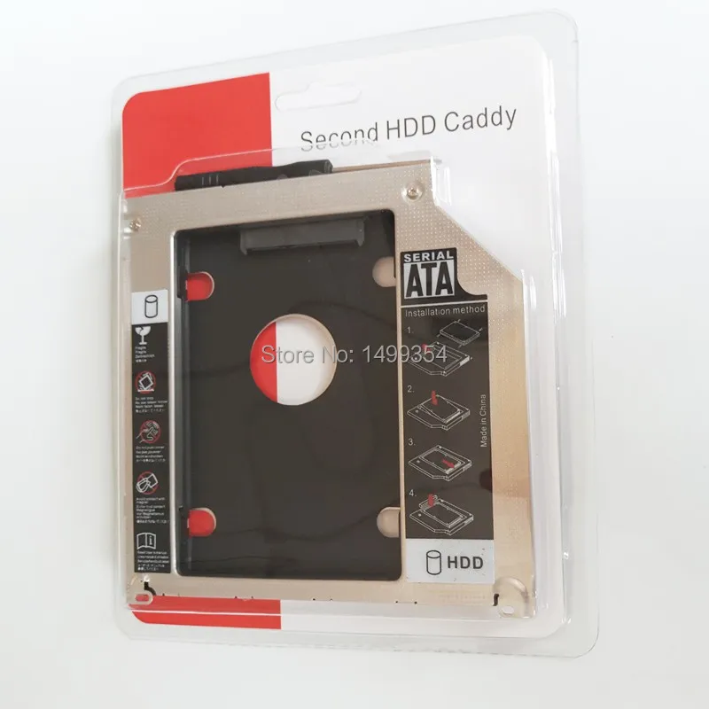 Для DELL N4050 N4030 M4010 N5010 M5110 N5110 SATA 3,0 2nd HDD Caddy ssd-адаптер DVD-ROM Optibay 12,7 мм Толщина
