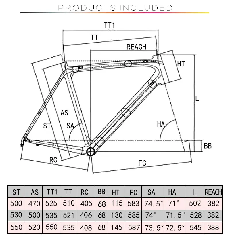 Китайский углерода аэро рамка для дороги Di2 велосипеда 500/530/550mm суперлегкая рама +