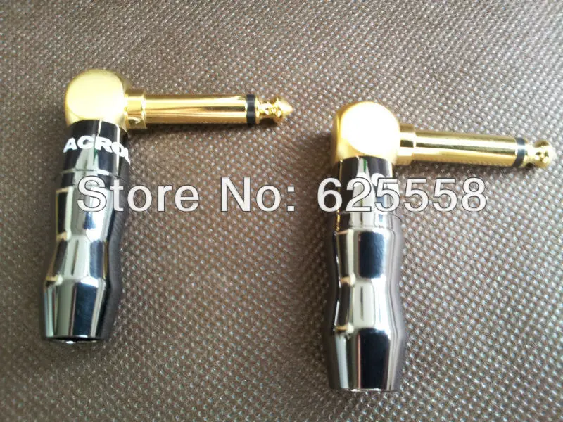 2 шт. 6 3 мм TRS правый угол Моно телефон микрофон штекер гитара PA кабель |