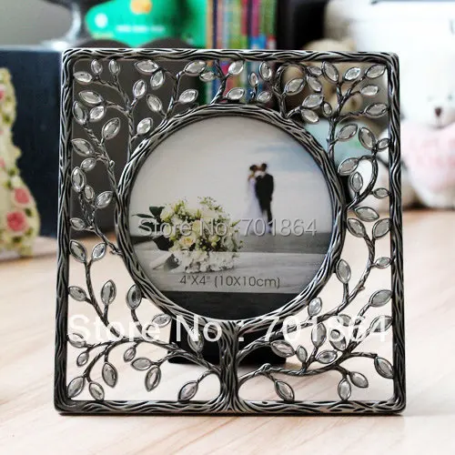 Новое поступление бесплатная доставка оловянный фоторамки полный камни металл