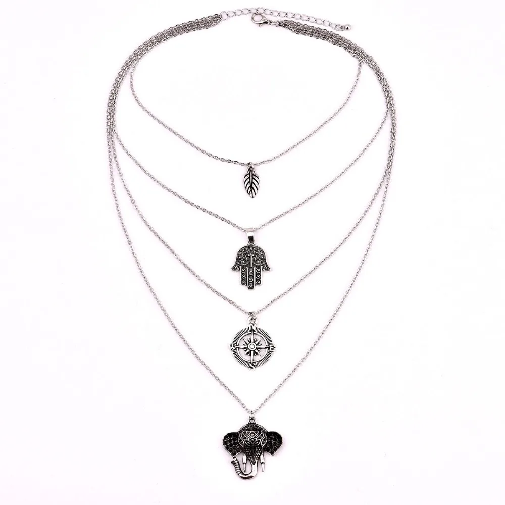 Модная простая элегантность многослойное очаровательное колье ювелирные