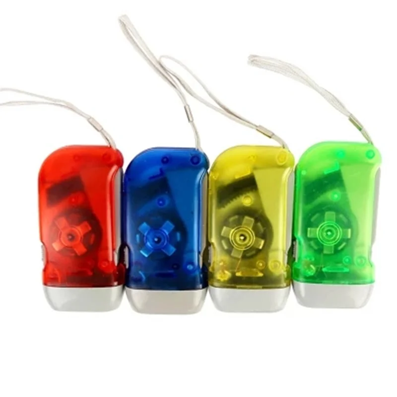 

Environmental protection Flashlight Manually Power generation Mini 3 LED Torch Light Traveling Camping Emergency Lamp