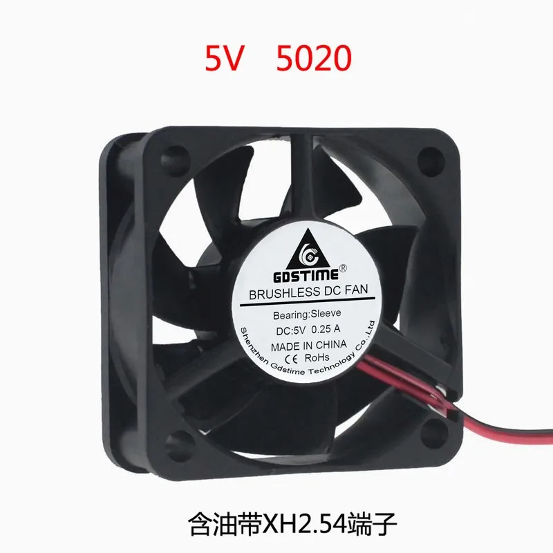 DC 5V 5CM 50X50X20 5020 Бесщеточный Охлаждающий вентилятор замена для ремонта|Кулеры и