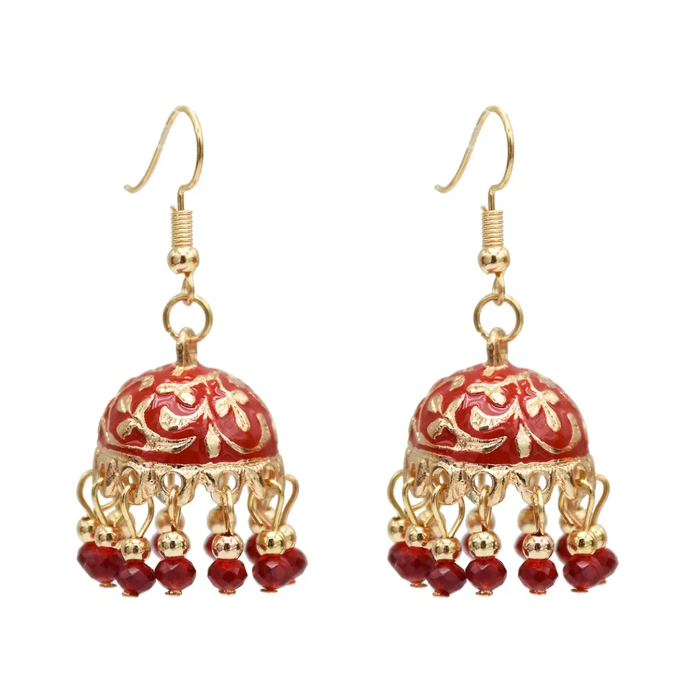 Новые этнические индийские африканские полимерные бусы Эффектные серьги для