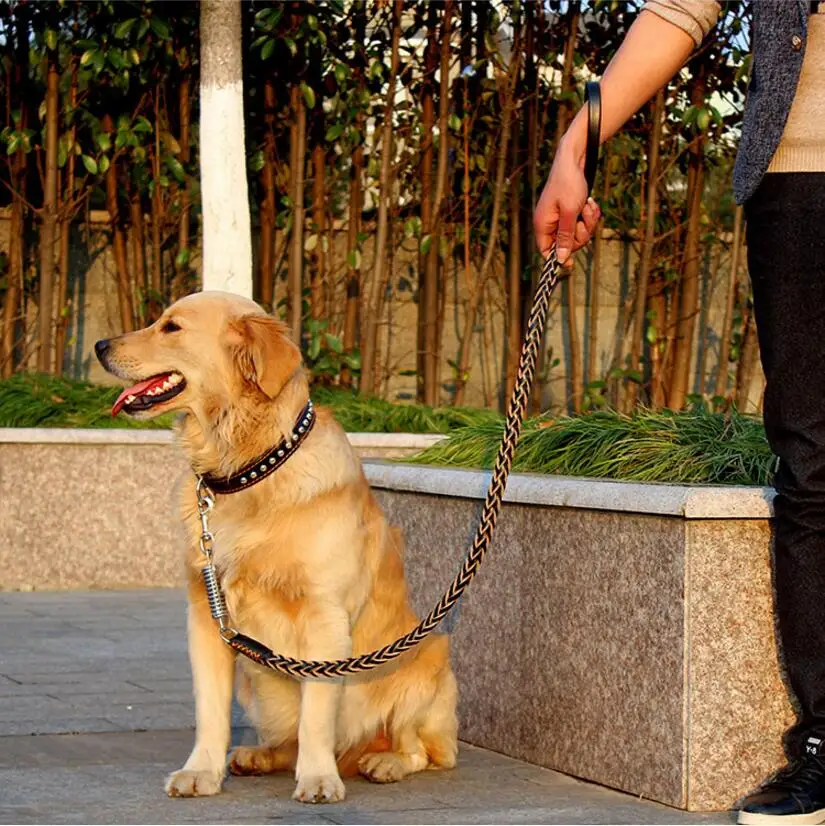 Поводки для больших собак из натуральной кожи черные/коричневые 2016|large dog leash|traction