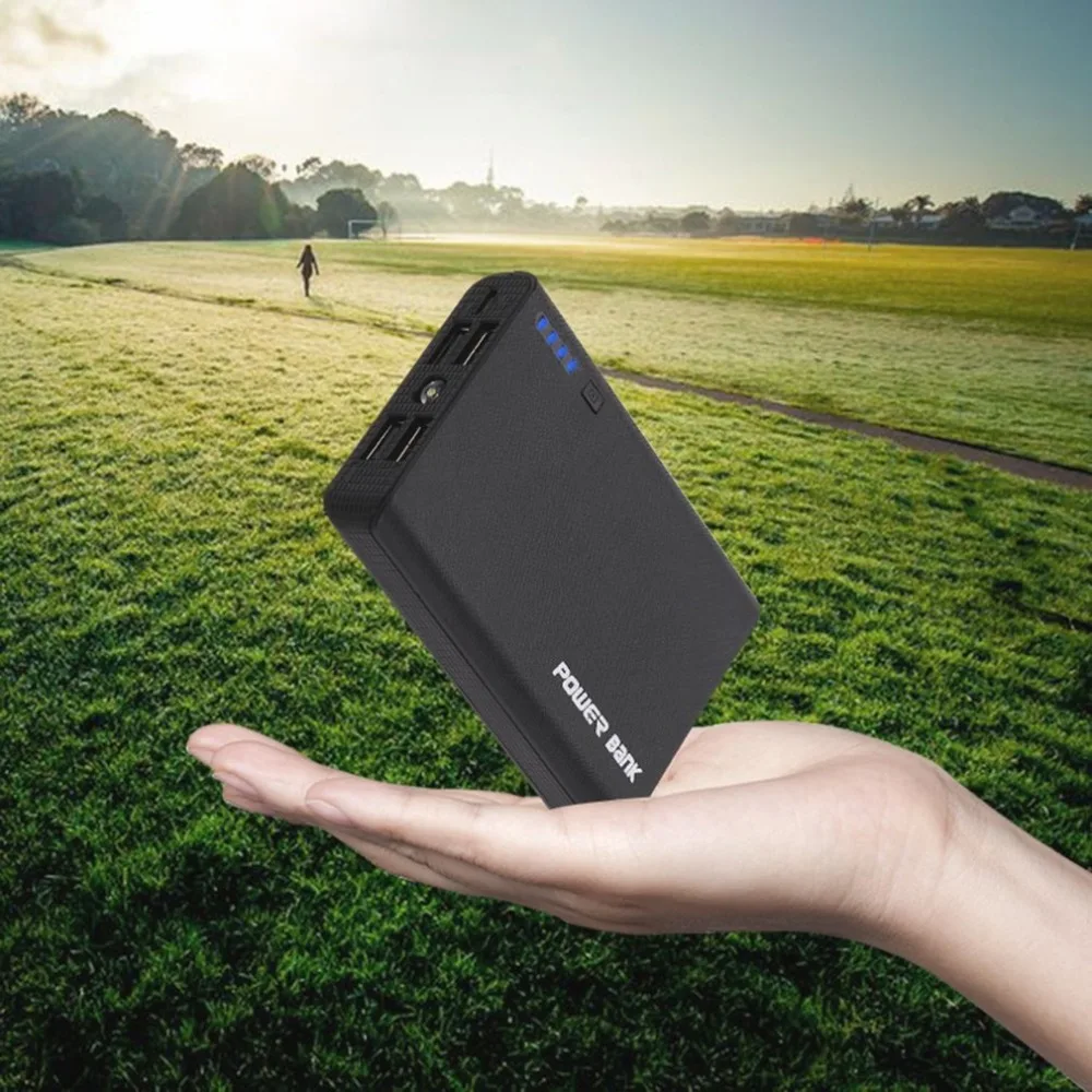 Внешний аккумулятор корпус 4 usb порта сварочный внешний аккумулятор зарядное устройство чехол модуль pcba DIY комплекты питание от 4 шт 18650 батарей