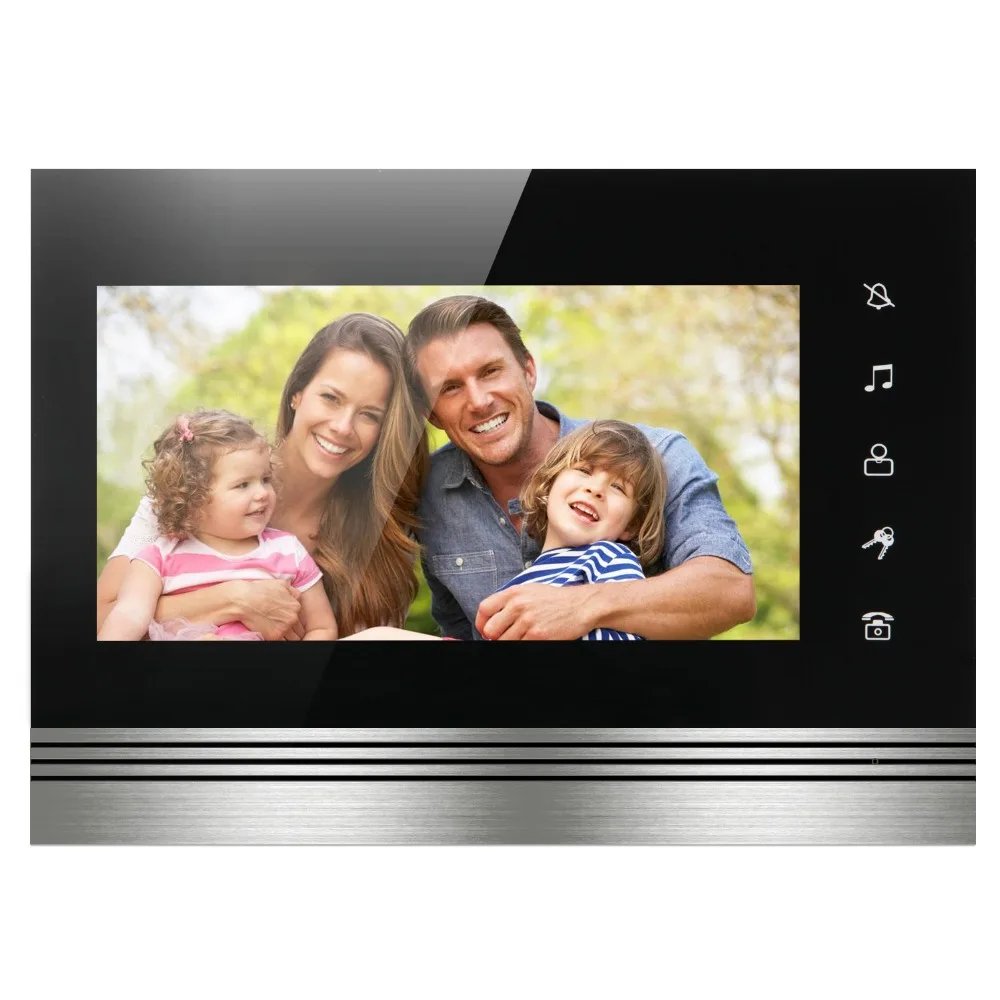 

SmartYIBA Video Intercom 7 Inch Color Touch Screen Monitor Wired Video Door Entry System Video Door Phone Intercom