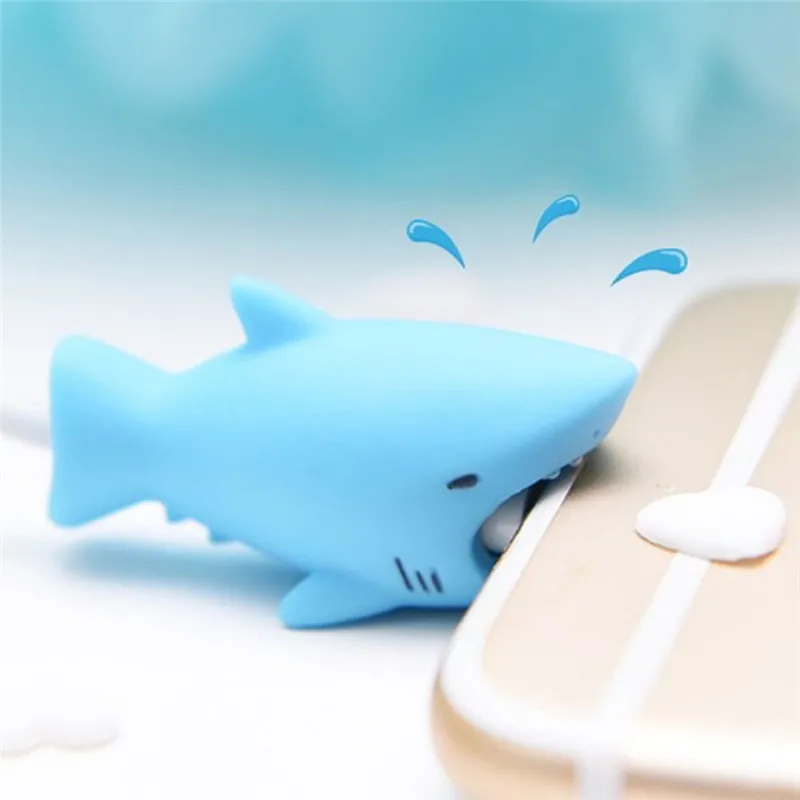 USB Cable Protector Funny Case For apple iphone se 5s 5 6s 6 7 8plus x xs max 10 Winder Bite Cover huawei p smart |