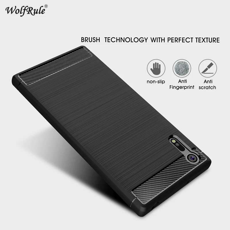 WolfRule чехол для Sony Xperia XZ противоударный силиконовый матовый Стильный XZS F8332 F8331 |