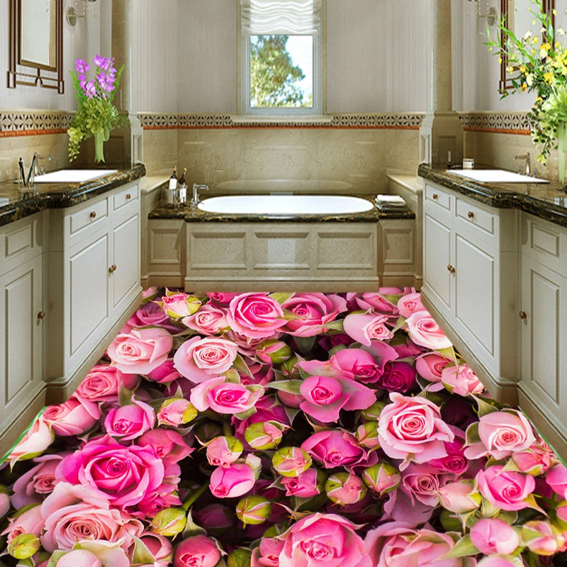 Высококачественный Коврик для пола со стереозвуком Rose Bloemen Tapijt Voor Woonkamer Slaapkamer