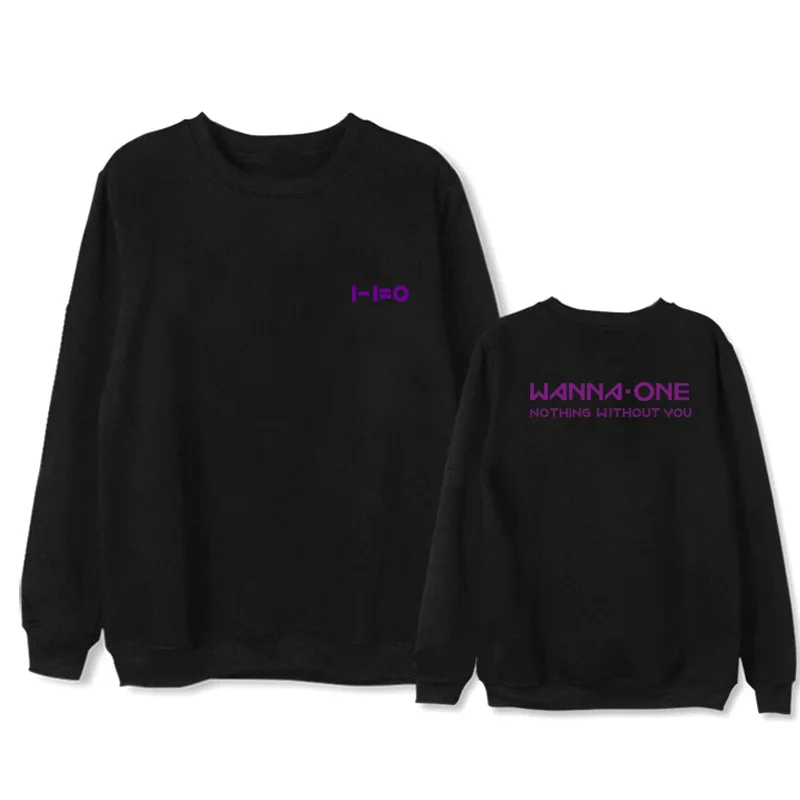WANNA ONE album укороченная куртка с круглым воротником для мужчин и женщин длинными