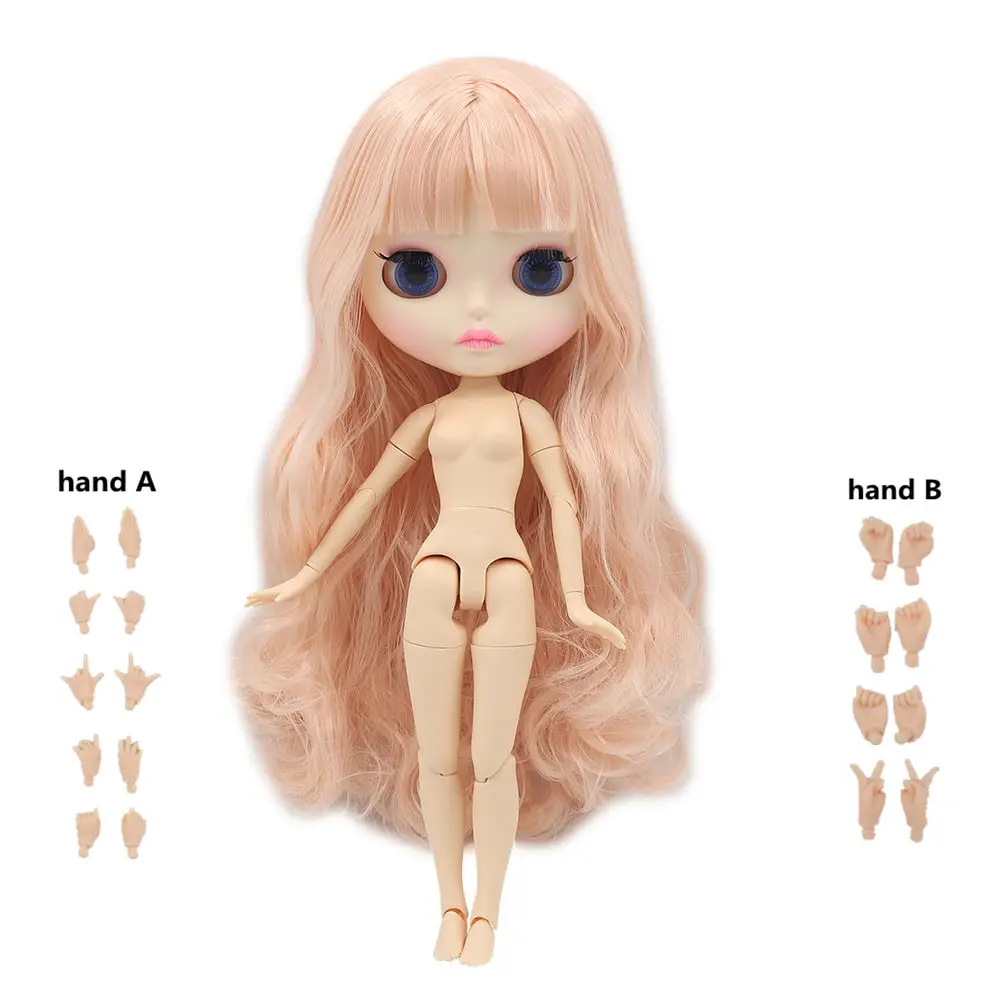 Blyth кукла ледяная 1/6 шарнир тело DIY обнаженные игрушки BJD модные куклы девушка подарок Специальное предложение на продажу с ручной набор A& B - Цвет: BL2352XM