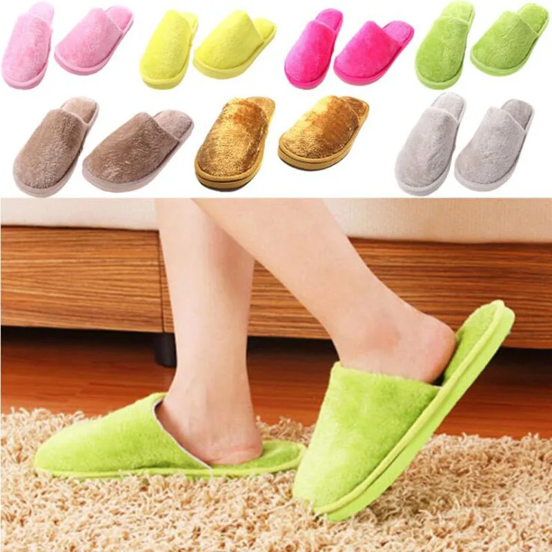 

New autumn and winter cotton slippers women indoor EVA warm soft plush non-slip slippers