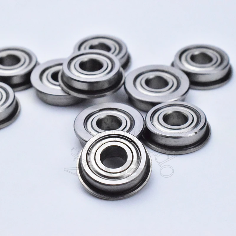 Flange Bearing 10pcs F695ZZ 5*13(15)*4(mm) free shipping chrome steel Metal Sealed High speed Mechanical equipment parts | Обустройство