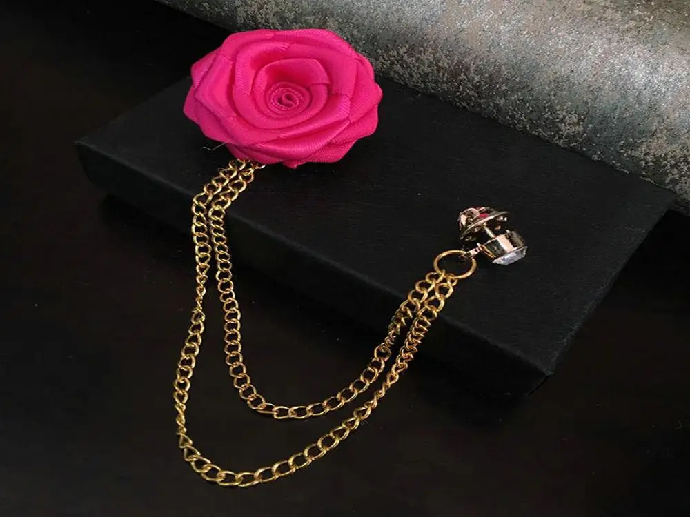 Flower Brooches Унисекс Франция романтический воротник лацкан булавка брошь лук галстук жениха свадебный костюм роза цветок цепь бабочка стразы аксессуары для корсажа - Цвет: Flower Brooches