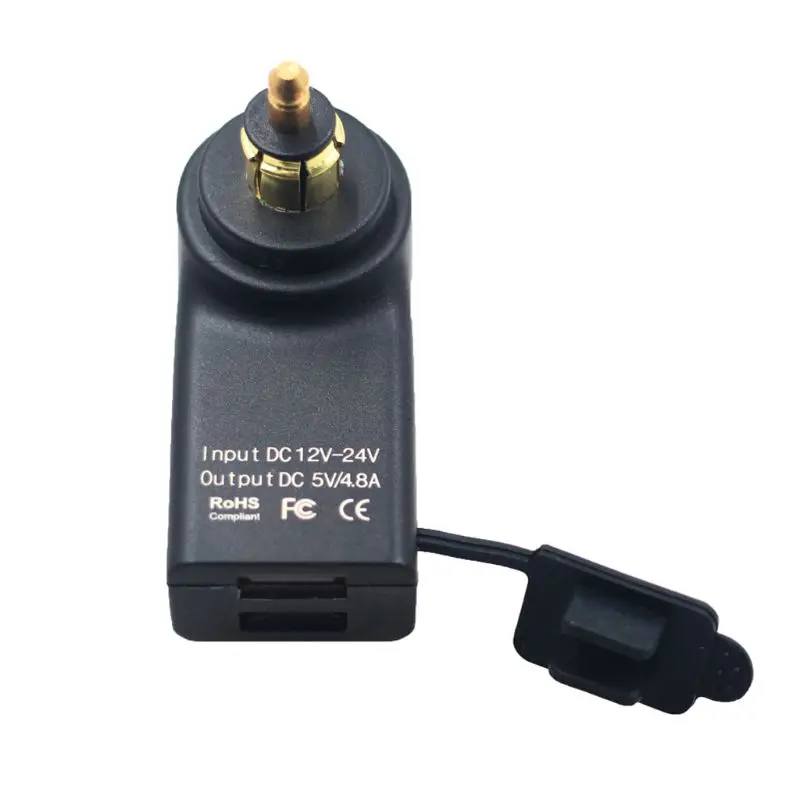 Водонепроницаемое зарядное устройство для мотоцикла 12 В с двумя USB портами