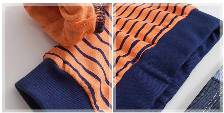 Little maven children's clothing sets 2018 autumn boys Cotton brand long sleeve fox tops / t shirt + striped pants 20228 | Детская