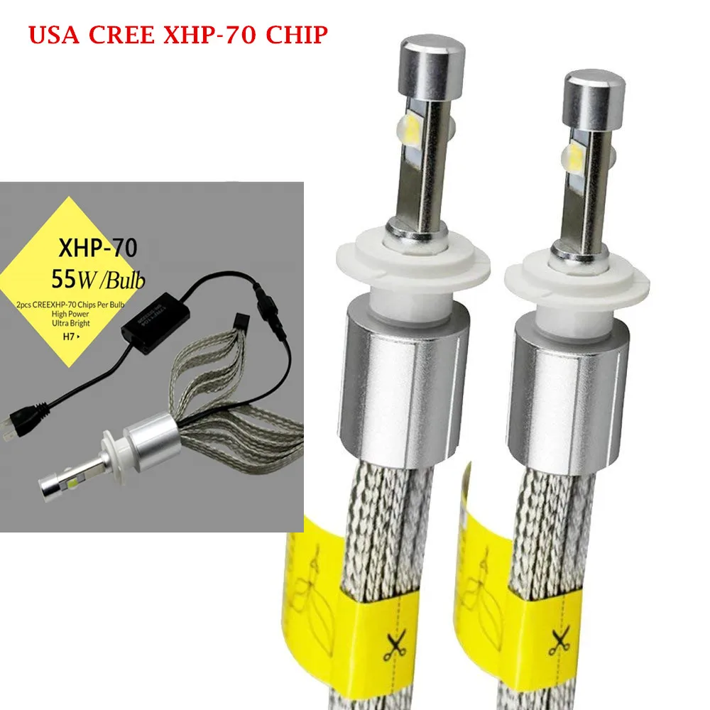Набор H4 H7 H11 110 Вт 13200lm EMC Canbus светодиодный комплект фар Cree XHP70 чип H1 9012 9005 9006