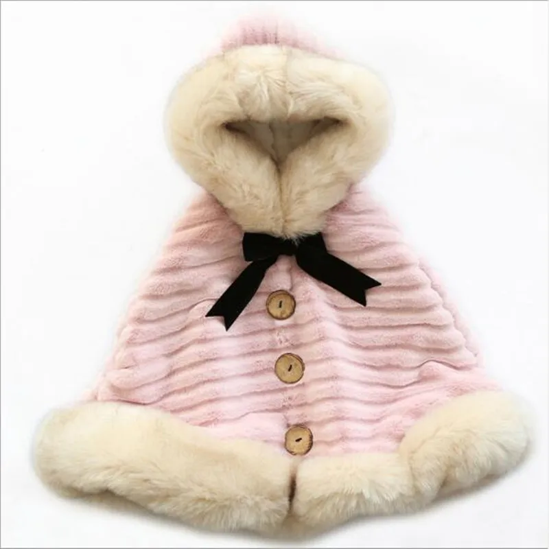 Элегантные накидки розовый пончо модный воротник из искусственного меха лисы с