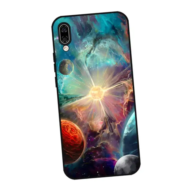 P198 космический черный силиконовый чехол для huawei Honor 8C 8X9 10 20i V10 V20 Note10 Max Lite Magic2 |