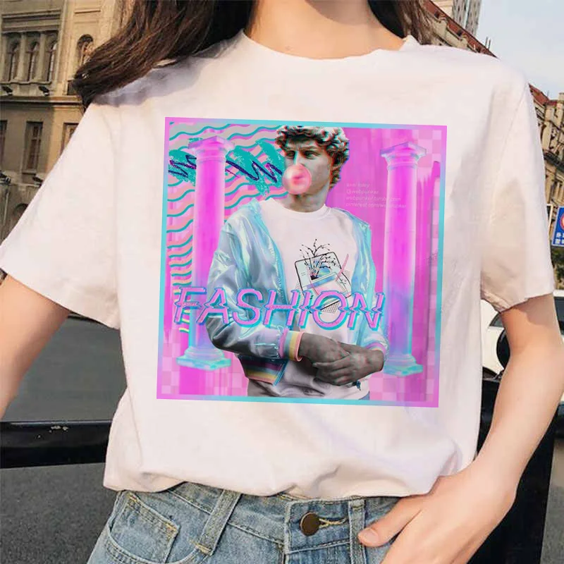 5385 Vaporwave рубашки ulzzang Grunge Tumblr графическая Футболка harajuku Эстетическая Винтажная футболка корейский стиль 90s одежда футболка - Цвет: 5385