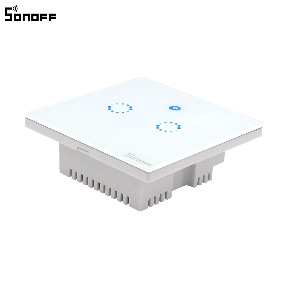 ITEAD Sonoff T1 Wi Fi RF/APP/Touch Управление настенный выключатель света 1/2/3 UK Стандартный