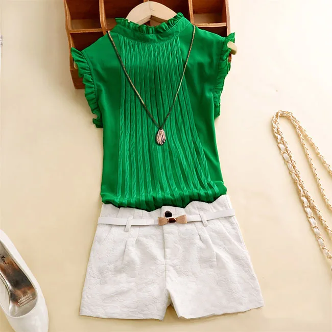 2019 Summer WomensTops and Blouses Sexy Sleeveless Chiffon Woman Shirts Plus Size Short Camisa Feminina Blusas Roupa |