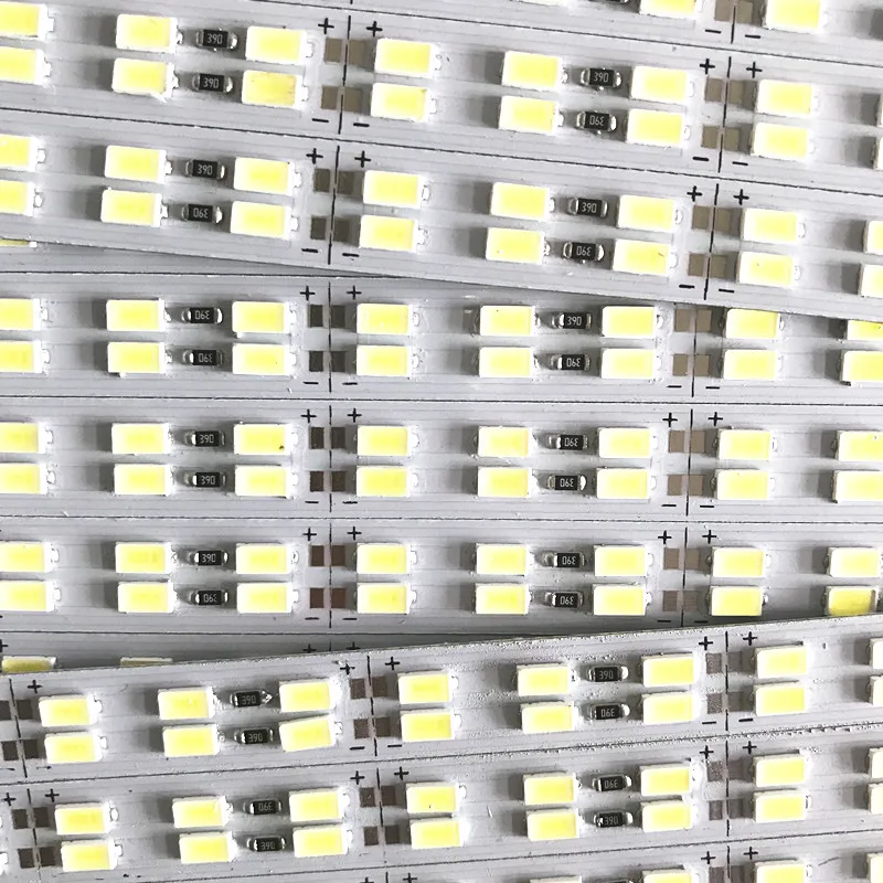 Свет бар 5730 5630 72LED/m 144 светодиодов/m 1 м SMD кабинет Светодиодные Жесткая Газа DC 12 В витрина LED Жесткий полосы