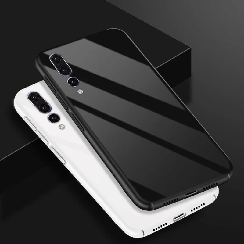 Роскошные Зеркало Жесткий Пластик чехол для huawei P20 Pro задняя крышка