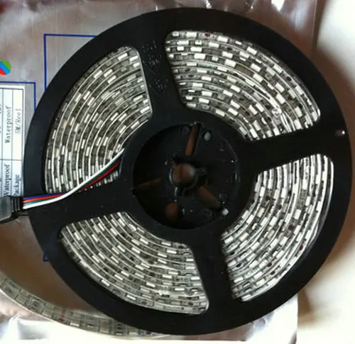 DC24V 5 м 16 4 фута 120 светодиодов/м двухрядная 5050 RGB Светодиодная лента 600 светодиодов